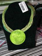 Nieuwe ketting van Manouk appelgroen., Sieraden, Tassen en Uiterlijk, Ophalen of Verzenden, Nieuw