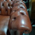Nieuwe Chesterfield club fauteuil cognac leer + LEVERING, Huis en Inrichting, Fauteuils, Chesterfield, Nieuw, Ophalen of Verzenden