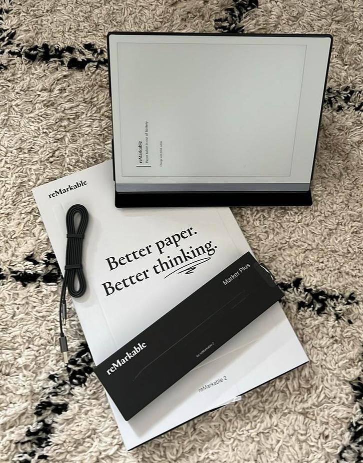 Nieuwe reMarkable 2 | met oa marker plus, berschemrhoes., Computers en Software, Tekentablets, Nieuw, Ophalen of Verzenden