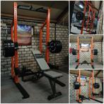 Niuwe half rack premium. Complet Crossfit sqat bench pres., Sport en Fitness, Nieuw, Ophalen