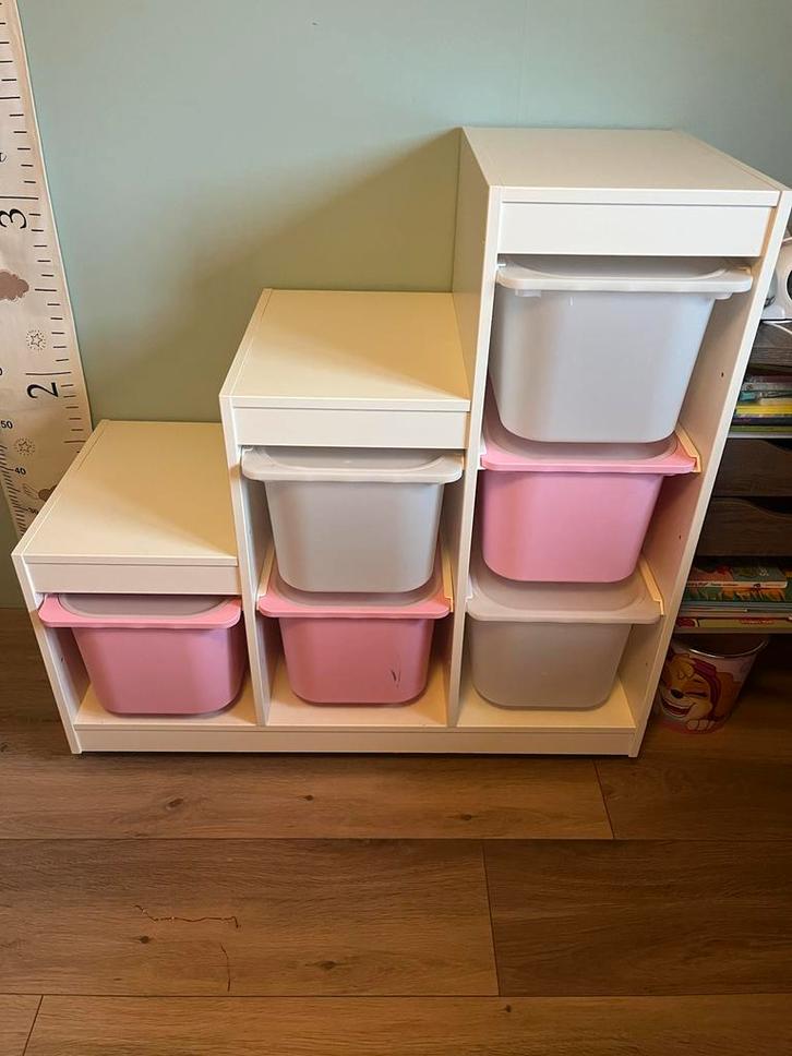 Ikea Trofast opbergcombinatie met bakken, Kinderen en Baby's, Kinderkamer | Commodes en Kasten, Gebruikt, Kast, 90 tot 105 cm