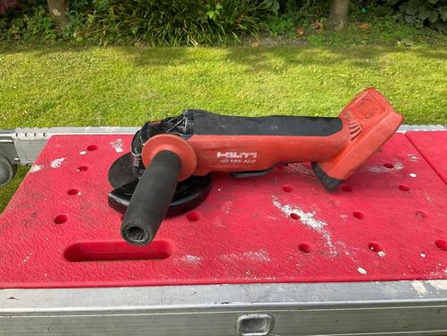 Hilti accu slijptol 125 mm 22 volt izgs, Doe-het-zelf en Verbouw, Gereedschap | Slijpmachines, Zo goed als nieuw, Haakse handslijpmachine