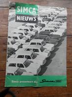 Simca 1000 introductie, Gelezen, Diverse, Ophalen of Verzenden, Overige merken