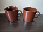 Iittala teema bekers bruin te koop, Ophalen of Verzenden, Zo goed als nieuw, Overige stijlen, Kop(pen) en/of Schotel(s)