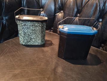 Vintage Franse Broodtrommeltjes - Set van 2 beschikbaar voor biedingen