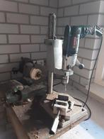 werktafel met slijptol en boormachine, Doe-het-zelf en Verbouw, Ophalen, Gebruikt, 600 watt of meer, Boormachine
