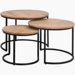Bijzettafels Dex set van 3, Huis en Inrichting, Ophalen, Minder dan 45 cm, Minder dan 55 cm, Rond