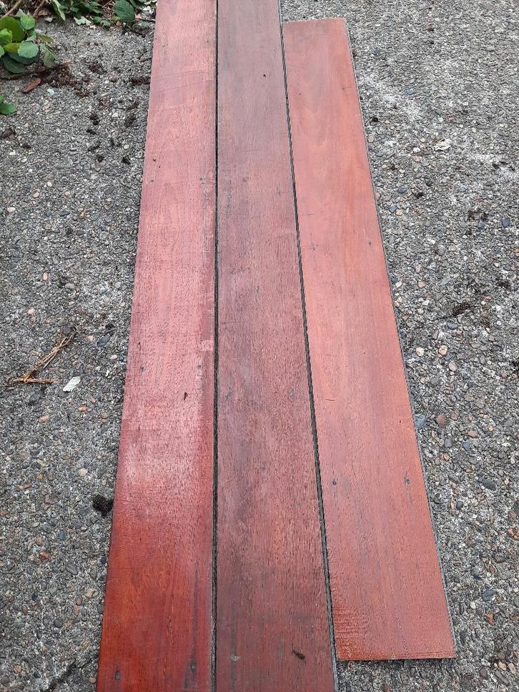 HardHouten vloer 50m2, Doe-het-zelf en Verbouw, Vloerdelen en Plavuizen, Gebruikt, Vloerdelen of -planken, Hout, 150 cm of meer