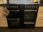 Mooie Stoves Richmond S1000 zwart, 7 gaspitten, Ophalen, Minder dan 85 cm, 4 kookzones, Zo goed als nieuw