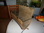 vintage lectuurbak riet en metaal, Ophalen of Verzenden, Gebruikt