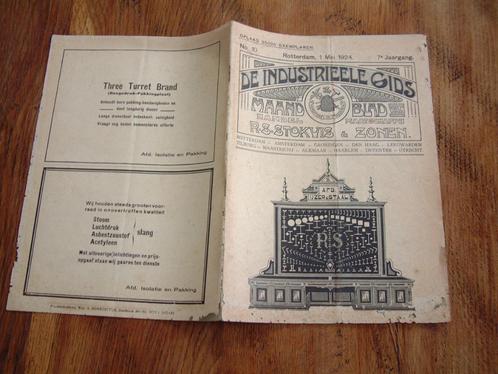 Antiek Maandblad nr 10 De Industrieele Gids 1 mei 1924, Verzamelen, Overige Verzamelen, Gebruikt, Ophalen of Verzenden