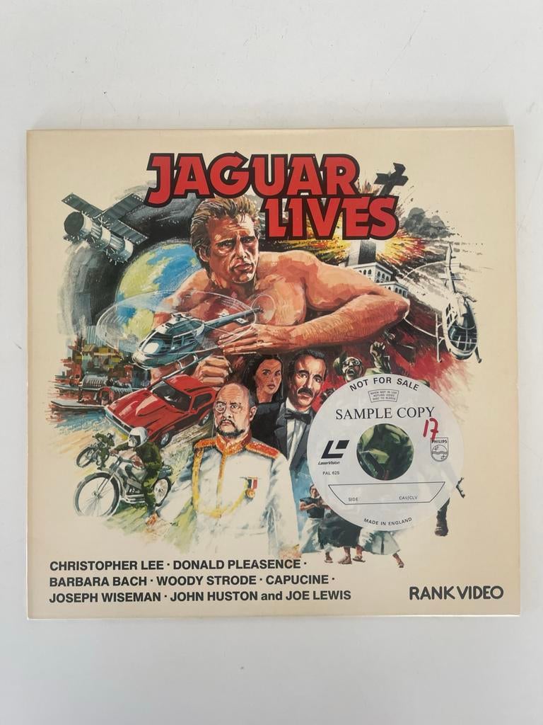 Laserdisc Jaguar Lives (1979) - Sample Copy, Vanaf 16 jaar, Verzenden, Zo goed als nieuw