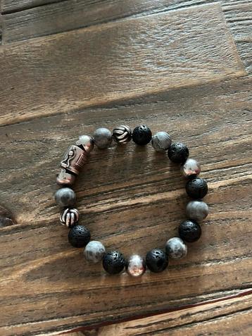 Buddha to Buddha Spirit Bead Mix Picasso Jaspis Armband beschikbaar voor biedingen