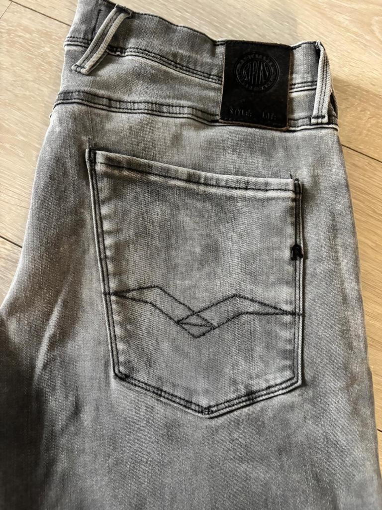 Replay Anbass Hyperflex Maat 34 - 32, Ophalen of Verzenden, Zo goed als nieuw, Grijs, W33 - W34 (confectie 48/50)