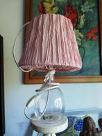 Tafellamp. Glas geblazen voet. 33 cm., Ophalen, Post modern, Glas, Zo goed als nieuw