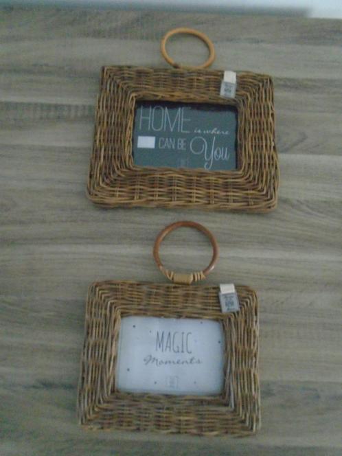 2x Riviera Maison Cordoba Rattan Fotolijst Photo Frame ZGAN, Huis en Inrichting, Woonaccessoires | Lijsten, Zo goed als nieuw