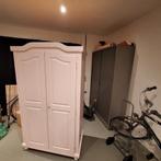 Mooie roze kledingkast met deuren, 100 tot 150 cm, Ophalen of Verzenden, Landelijk, Overige houtsoorten