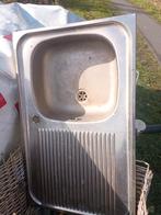 RVS Aanrechtblad met Gootsteen - 50x80cm, Ophalen of Verzenden