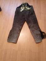 Lederen broek met bretels - Gebruikt, Ophalen of Verzenden, Gebruikt