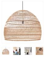 HK Living Wicker Zeegras Lamp hanglamp, Ophalen, Overige materialen, Bohemian, Zo goed als nieuw