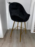 Barkrukken suede zwart goud zitmaxx, 5 krukken of meer, Ophalen, Zo goed als nieuw, 60 tot 90 cm