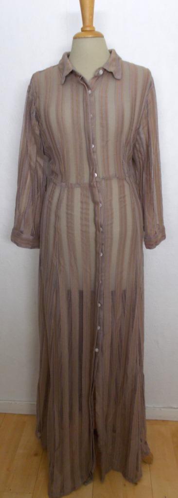 Bruine maxi jurk van dure merk Sluiz Ibiza! L, Kleding | Dames, Jurken, Zo goed als nieuw, Maat 42/44 (L), Bruin, Onder de knie