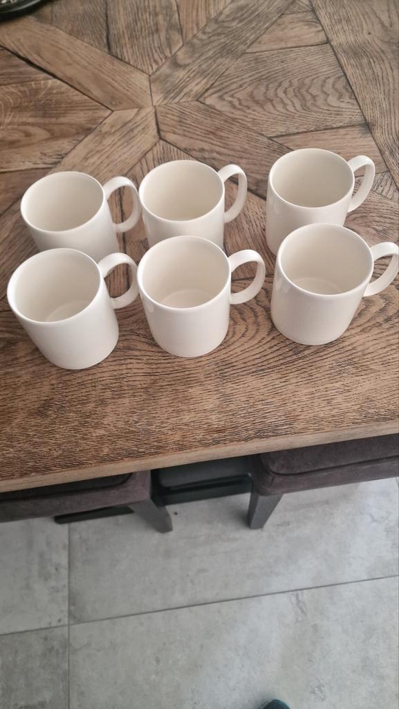 Edme jumbo mokken grote bekers traditional plain ivory, Huis en Inrichting, Keuken | Servies, Nieuw, Wedgwood, Aardewerk, Ophalen of Verzenden