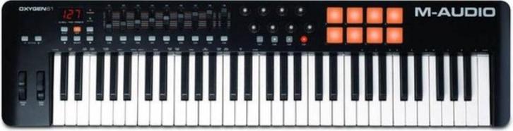 M-Audio Oxygen 61 MK II MIDI Keyboard – Compleet Pakket, Muziek en Instrumenten, Keyboards, Zo goed als nieuw, 61 toetsen, Overige merken