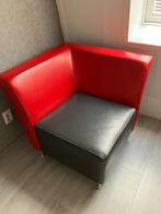 Design montèl  lederen fauteuil, Huis en Inrichting, Fauteuils, Ophalen, Minder dan 75 cm, Leer, Zo goed als nieuw