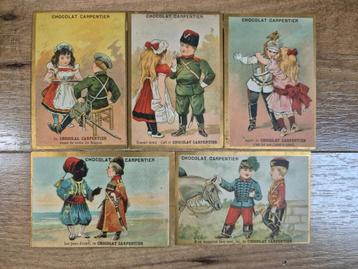 Oude Franse reclamekaarten. Chocolat Carpentier - 1900 beschikbaar voor biedingen