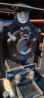 Zeldzame Meyer & Görlitz Vario vouwbare camera met cassette, Ophalen of Verzenden, Voor 1940, Fototoestel