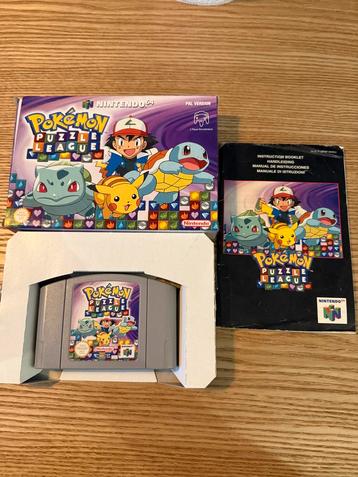 Pokemon Puzzle League N64 Compleet beschikbaar voor biedingen