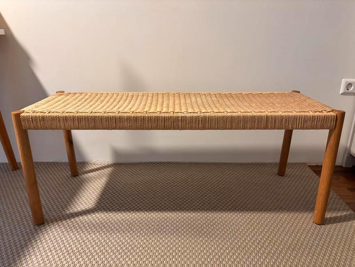 Houten Eetkamerbank, Huis en Inrichting, Stoelen, Zo goed als nieuw, Eén, Hout, Bruin, Ophalen