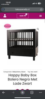 Happy baby box bolero negro met lade zwart, Kinderen en Baby's, Boxen, Ophalen, Gebruikt, Vierkant, In hoogte verstelbaar