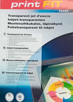 Te Koop: 20 vel inkjet transparanten, formaat A4, nieuw. , Ophalen of Verzenden, Nieuw