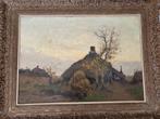 Schilderij van de Boerderij Adrianus Johannes zwart, Antiek en Kunst, Ophalen