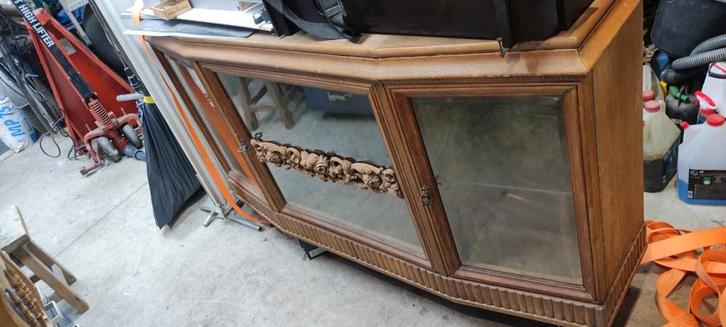 Antiek Dressoir Kast met Glas, Antiek en Kunst, Antiek | Meubels | Kasten, Ophalen