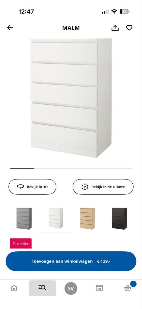IKEA Malm kast - Zo goed als nieuw!, Huis en Inrichting, Kasten | Kledingkasten, Zo goed als nieuw, 100 tot 150 cm, 50 tot 100 cm