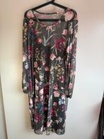 Zizzi olijf groen mesh bloemen jurk met onderjurk | mt M 48, Zizzi, Jurk, Ophalen of Verzenden, Zo goed als nieuw