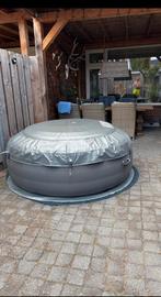Intex opblaasbare jacuzzi/spa compleet, Tuin en Terras, Bubbelbaden en Hottubs, Ophalen, Gebruikt, Grondzeil, Opblaasbaar