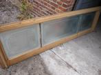 205-199x61-56,5 Stoer (voorzet)raam met prachtig geetst glas, Ophalen, Gebruikt