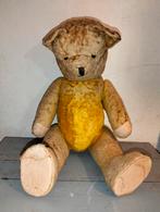Grote antieke strogevulde teddybeer 60 cm beer, Antiek en Kunst, Antiek | Speelgoed, Ophalen of Verzenden