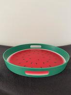 Plastic Dienblad - Watermeloen Design, Ophalen of Verzenden, Zo goed als nieuw, Rond, Kunststof