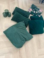 Mooie smaragd groen kussens, Ophalen, Gebruikt, Groen, Vierkant