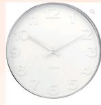 Karlsson Mr. White Wandklok - 51cm - Nieuw, Ophalen of Verzenden, Nieuw, Analoog, Wandklok