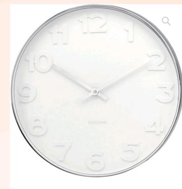 Karlsson Mr. White Wandklok - 51cm - Nieuw beschikbaar voor biedingen