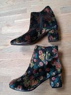 Enkellaarsjes bloem fluweel 41, Ophalen of Verzenden, Nieuw, Zwart