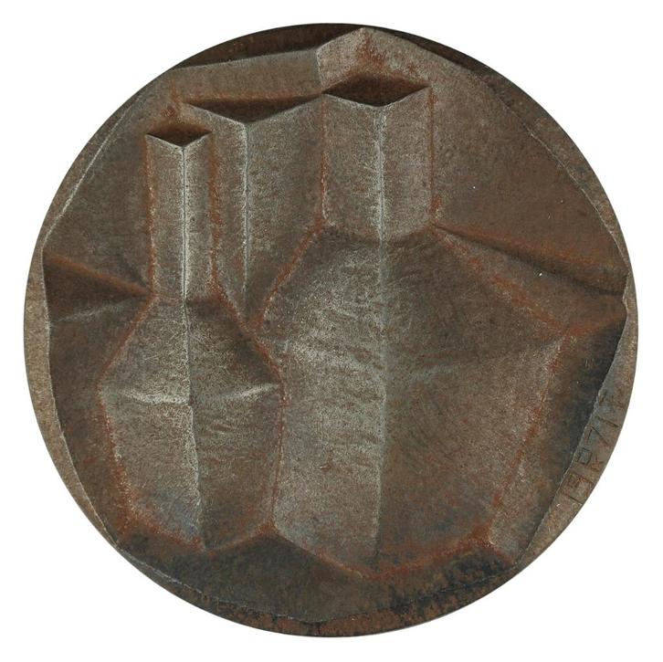 Penning VPK 1971 Friedrich Wevers : Hoekig en Rond, Postzegels en Munten, Penningen en Medailles, Overige materialen, Nederland