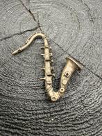 Zilveren Miniatuur Saxofoon - Gedetailleerd, Ophalen of Verzenden