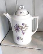 Antieke theepot met bloemen, Ophalen of Verzenden